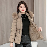 Casual Thickened Women's Parkas: Fashion High-Quality, Fashionable, Washable, Warm, Short Overcoat With Hoodie