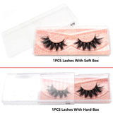 FOXESJI Makeup Eyelashes 3D Mink Eye Lashes Fluffy Soft Wispy Natural Lashes Extension Reusable Fake Lashes False Eyelashes