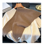 Womens Wool Winter Scarf Long Warm Cashmere Hijab Shawl Wrap