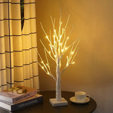 Warm White LED Birch Tree Lights Battery Powered Holiday Decor