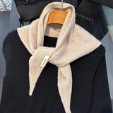 Womens Wool Winter Scarf Long Warm Cashmere Hijab Shawl Wrap