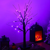 Warm White LED Birch Tree Lights Battery Powered Holiday Decor