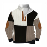 Men’s Half-Zip Hoodie – Thick Velvet Stand Collar Sports Pullover