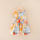 Girls Sleeveless Princess Dress Cute Summer Casual Outfit