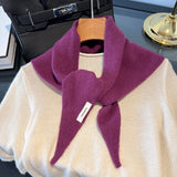 Womens Wool Winter Scarf Long Warm Cashmere Hijab Shawl Wrap
