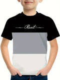 Kids' T-Shirt Fashion Simple Printed Short Sleeve Casual
