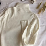 Women’s Ribbed Turtleneck Sweater Long Sleeve Warm Knit
