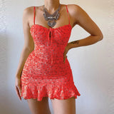 Women's Floral Slip Dress Casual Summer Homewear Style