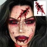 Halloween Scary Fake Scar Temporary Tattoo - Bloody Scratches Sticker