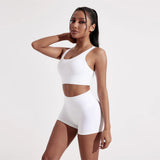 Women's Fitness Sport bra top cross back With chest pad