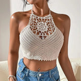 Crop Tops Retro Wild Hollow Tassel Sexy Women