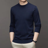 Mens Crewneck Lightweight Long Sleeve Knit Pullover Casual Dress Sweaters