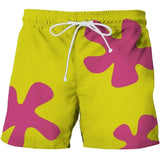 3D Patrick Star Swim Shorts Quick Dry Beachwear Unisex