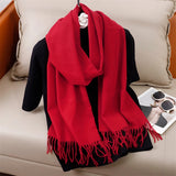 Women's Winter Cashmere Scarf Warm Pashmina Shawl Wrap