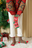 Christmas coral fleece warm and thick winter socks snowman floor socks