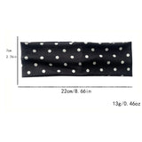 Retro Polka Dot Wide Headband for Women Yoga & Fashion Wear
