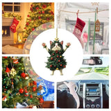 Cute Cat Xmas Tree Ornaments Hanging Decor for Car & Backpack Gifts