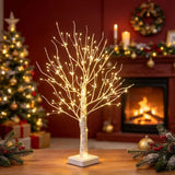 Warm White LED Birch Tree Lights Battery Powered Holiday Decor