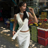 Summer New Women's Sexy Sleeveless V-Neck Lady Top Fashion