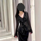 Spring Blouses for Women Ruffled Flared Shirts Tops