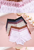 2Pcs Lace Four Shorts Women's Panties Floral Underwear S-XL