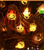Halloween LED Pumpkin String Lights Outdoor Hanging Decor Garland