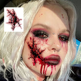 Halloween Scary Fake Scar Temporary Tattoo - Bloody Scratches Sticker