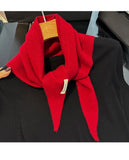 Womens Wool Winter Scarf Long Warm Cashmere Hijab Shawl Wrap