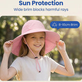 Children's sun hats for summer, baby sun protection hat