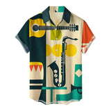 Men’s Hawaiian Floral Short Sleeve Casual Summer Shirt
