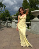 Women's Floral Print Maxi Dress Backless Summer Beachwear