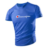 Summer Outdoor Fitness Sports Men's T Shirt Casual O-neck