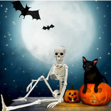 Halloween 30cm Posable Skeleton Prop Horror Skull Party Decoration