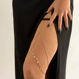 IngeSight.Z Pearl Tassel Thigh Chain Women Adjustable Leg
