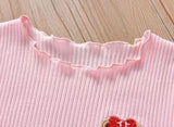 Solid Burgundy Ribbed Women's T-shirt Casual Summer Tops