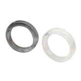 2Pcs Resin Rings Aesthetic Women Teen Girl Stackable Ring