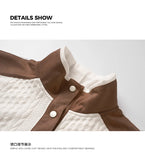 Men’s Cable Knit Henley Sweater – Stand Collar Long Sleeve Casual Top