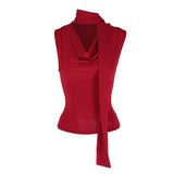 Summer New Women's Sexy Sleeveless V-Neck Lady Top Fashion