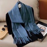 Women's Winter Cashmere Scarf Warm Pashmina Shawl Wrap