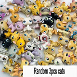 Rare pet toy Mini Stands Short Hair Kitten Old Figures Collection Original Bobble head toy lps