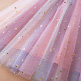 Summer Baby Girl Star Chiffon Birthday Party Dress 6M-5Y