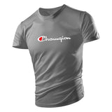 Summer Outdoor Fitness Sports Men's T Shirt Casual O-neck