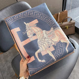 Luxury Winter Faux Cashmere Scarf Women fashionable Little horse thickened warm Shawl