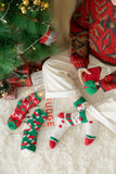 Christmas coral fleece warm and thick winter socks snowman floor socks