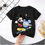 Mickey Minnie Summer Children's Pure Cotton Short-Sleeved