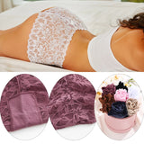2Pcs Lace Four Shorts Women's Panties Floral Underwear S-XL