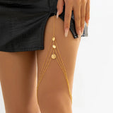IngeSight.Z Pearl Tassel Thigh Chain Women Adjustable Leg