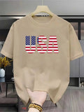 Men's summer fashion casual round-neck short-sleeved T-shirt