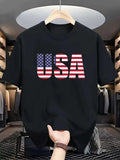 Men's summer fashion casual round-neck short-sleeved T-shirt