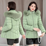Casual Thickened Women's Parkas: Fashion High-Quality, Fashionable, Washable, Warm, Short Overcoat With Hoodie